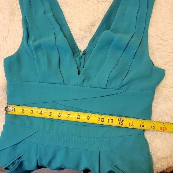 Bcbgeneration teal blue mini dress sz 8 - Picture 8 of 10